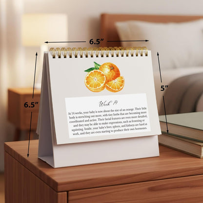 Pregnancy Calendar for First Time Moms Weekly Baby Growth Gift